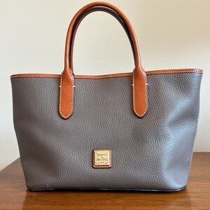 Dooney & Bourke Elephant Gray Satchel With Matching Wallet